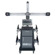 KraftWell PrecisioPro-III Стенд сход-развал 3D, 5 Мп, с кабинетом и алюминиевой стойкой, ПК в комплекте