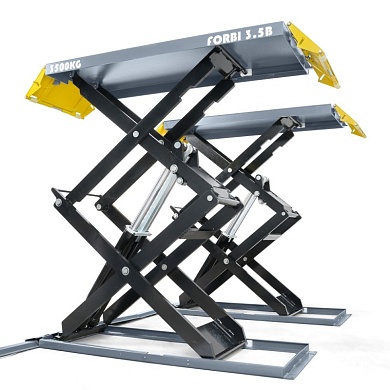 KraftWell FORBI 3.5B Подъёмник комплект ножничный г/п 3,5 т. низкопрофильный