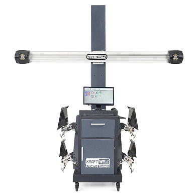KraftWell PrecisioPro-II Стенд сход-развал 3D, 5 Мп, с кабинетом и стальной стойкой, ПК в комплекте