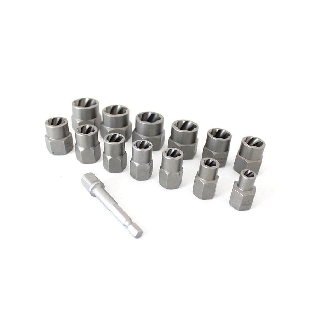 WDK-65482 Набор экстракторов для болтов и гаек с адаптером, 8-19 мм Wiederkraft