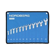 Набор ключей комбинированных 12 шт, планшет тетрон NORDBERG 10212P